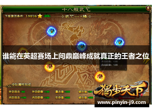 谁能在英超赛场上问鼎巅峰成就真正的王者之位